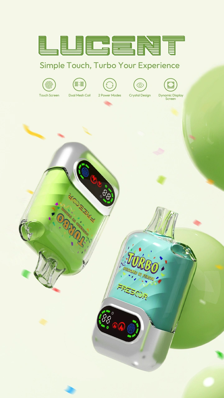 LUCENT Simple Touch, Turbo Your Experience Touch Screen Dual Mesh Coil 2 Power Modes Crystal Design Dynamic Display Screen