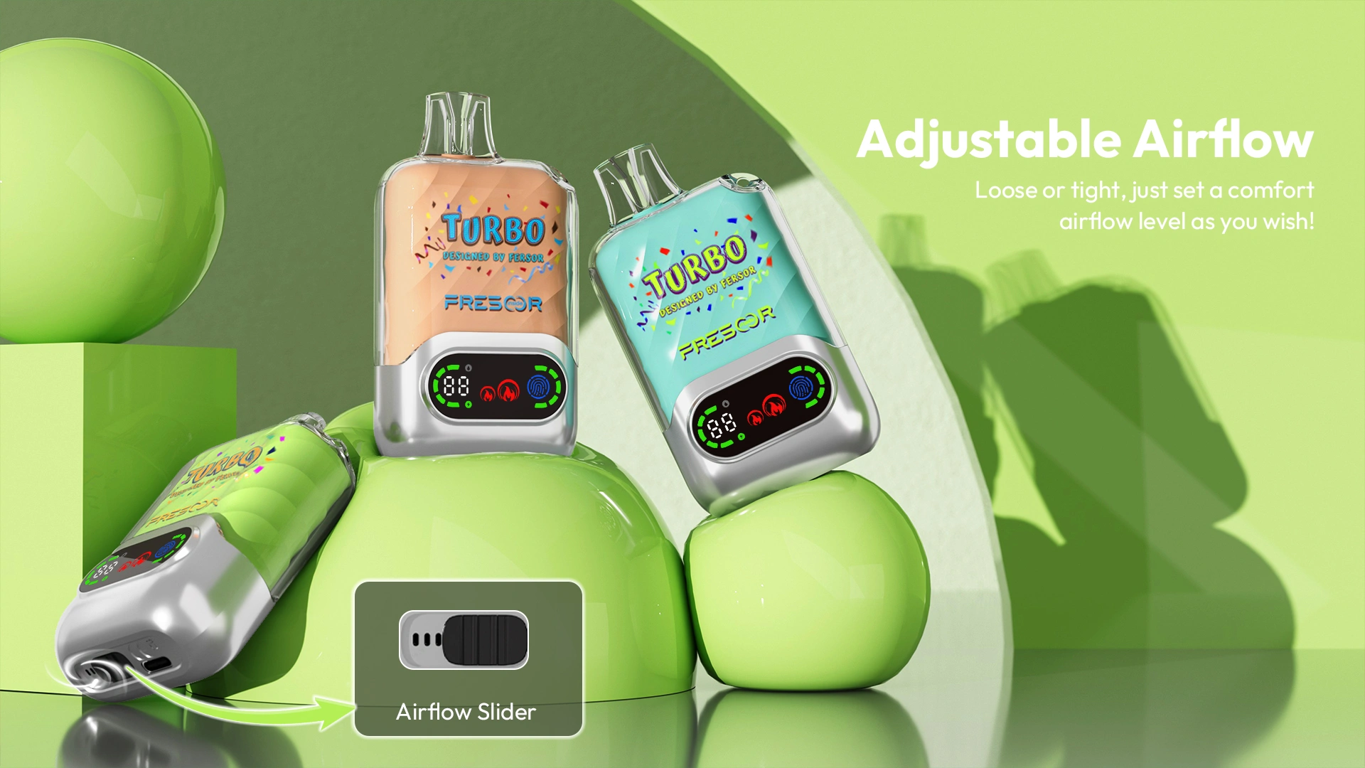 Adjustable Airflow Loose or tight,just set a comfort airflow level as you wish!