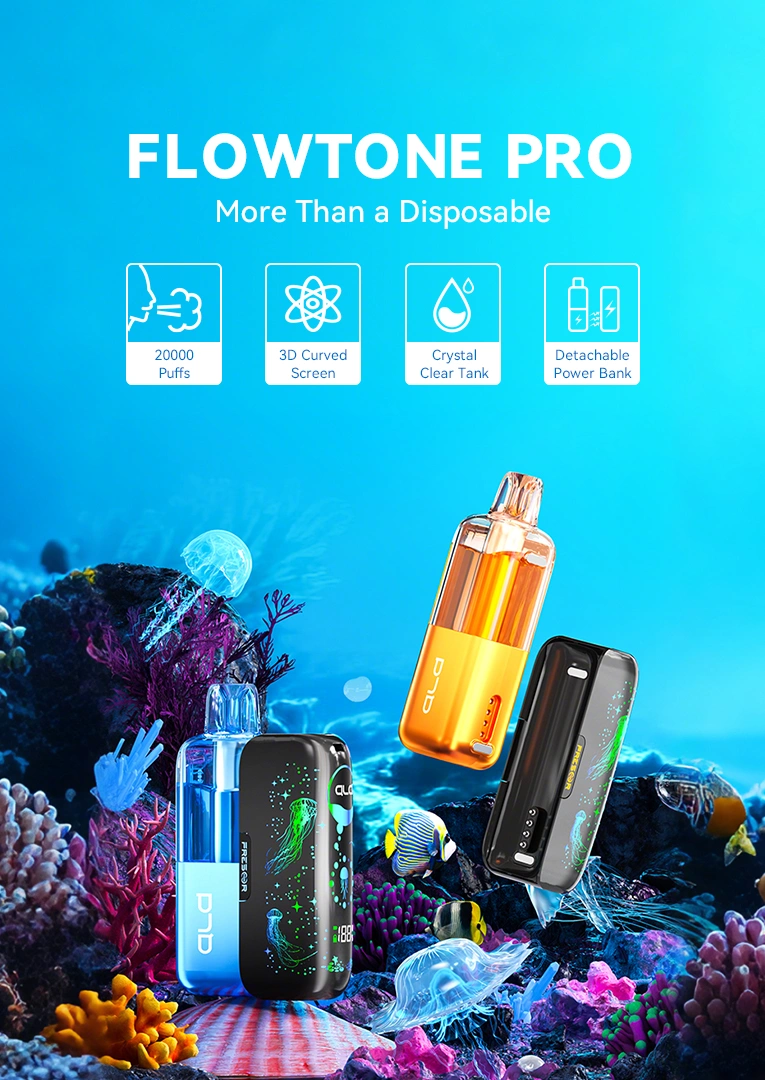 FlowTone Pro: Detachable Power Bank Disposable Pod, 3D Curved Screen